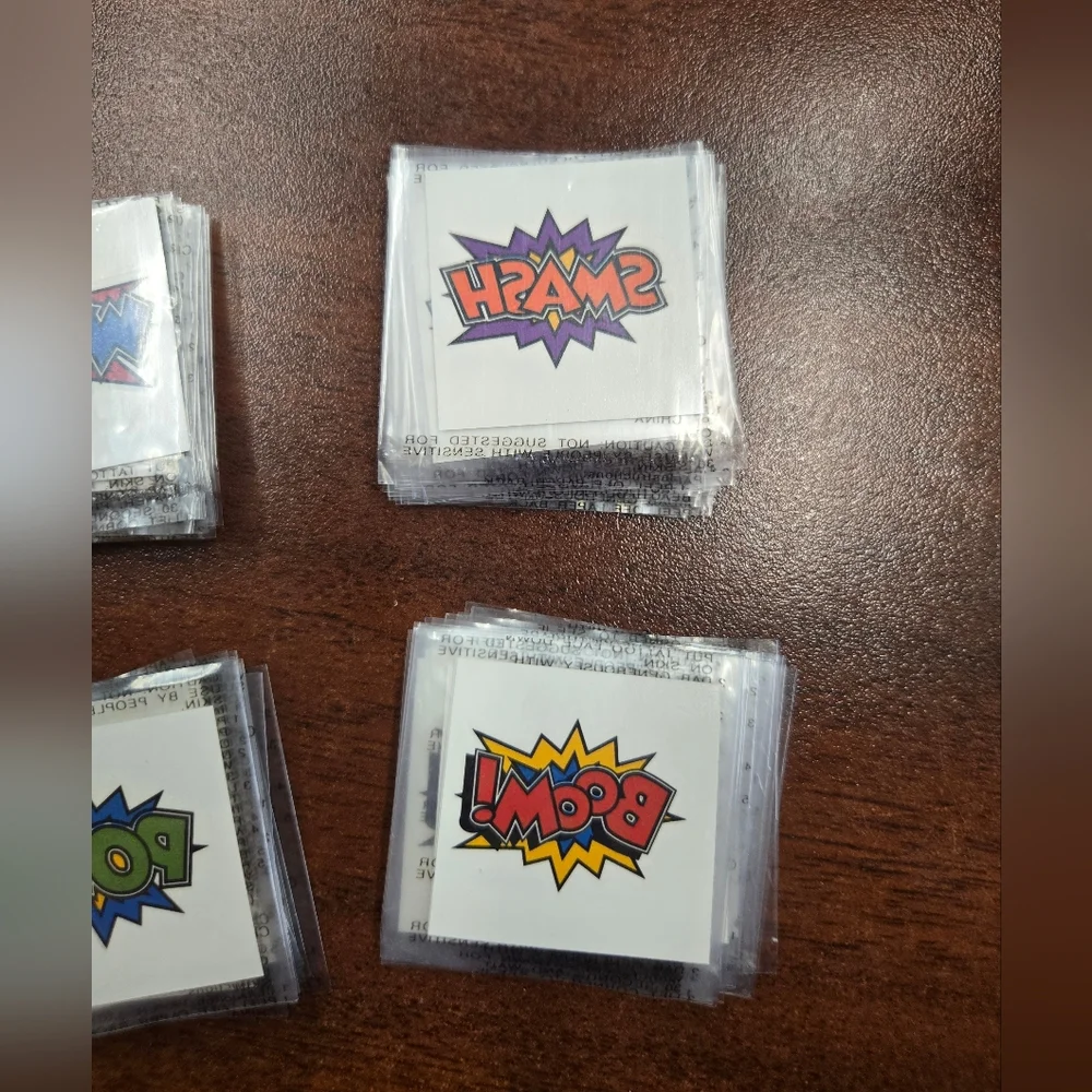 Comic Superhero Stickers & Tattoos
